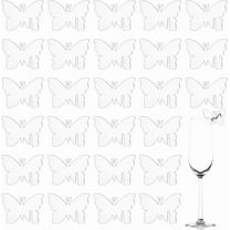 60 Pcs Acrylic Drink Markers - 2x1.6 inch Clear Blank Acrylic Drink Tags for Bar Wedding Wine Tasting Party