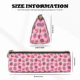 thumbnail image 4 of Xecao Haear Strawberry Print Leather Pencil Case -Stationery Bag Pen Holder for Work & Office, 4 of 5