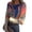 Gray, variant on Womens Top Marble Fluid Print Long Sleeve Ribbed Shirts Fitted Tops Crew Neck Casual Soft Blouse Orange XXL
