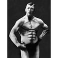 thumbnail image 3 of Vintage Muscle Men 12x14 Black Modern Framed Museum Art Print Titled - Perfect Abs, 3 of 5