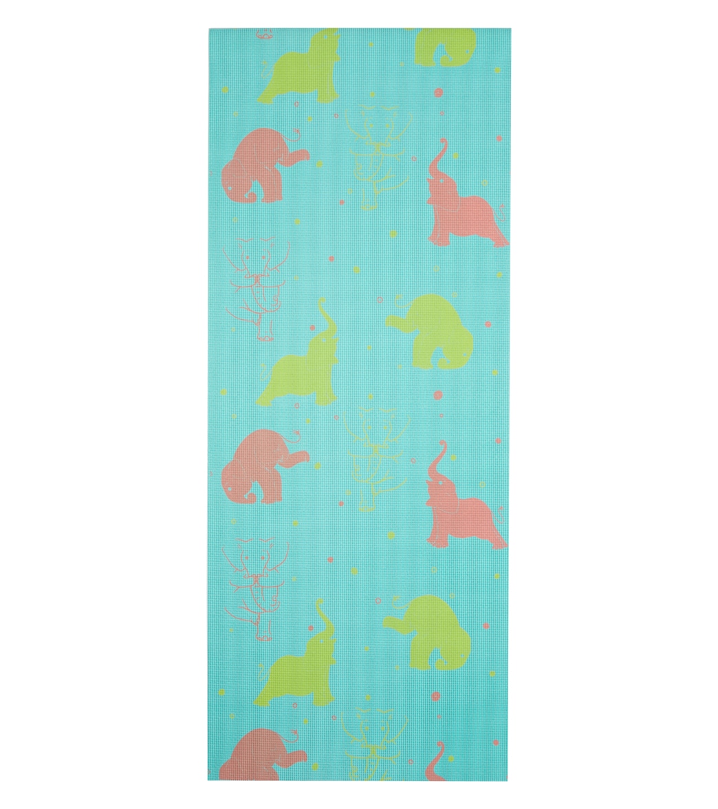 Everyday Yoga Elephant Kid's Non-Slip Lightweight Yoga Mat, Anti-Microbial, Closed-Cell