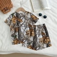 thumbnail image 4 of Grblisyd Cute Outfits for Girls 10-12 Camo Crew Neck Short Sleeve Maple Leaf Print Tops and Elastic Waist Shorts, 4 of 6