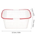 thumbnail image 2 of SHINYPASING 5Pcs Food Basket Handheld Plastic for Malls Shopping, 2 of 7