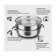 thumbnail image 2 of Olla De Acero Inoxidable, Vaporera De Cocina 2 Capas plata, 2 of 4