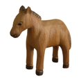 thumbnail image 3 of Figura de burro de madera, escultura artística, artesanía de animales versátil, adorno rústico para Marrón, 3 of 9