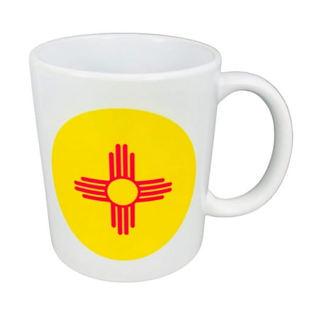 Mug - State Flag New Mexico - USA | Coffee Tea Drinkware, Souvenir Gift, Collectible Keepsake, Home Office Use