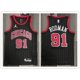 thumbnail image 1 of hot pressed 2022 nba Chicago Bulls No. 91 Rodman red basketball jersey, 1 of 4