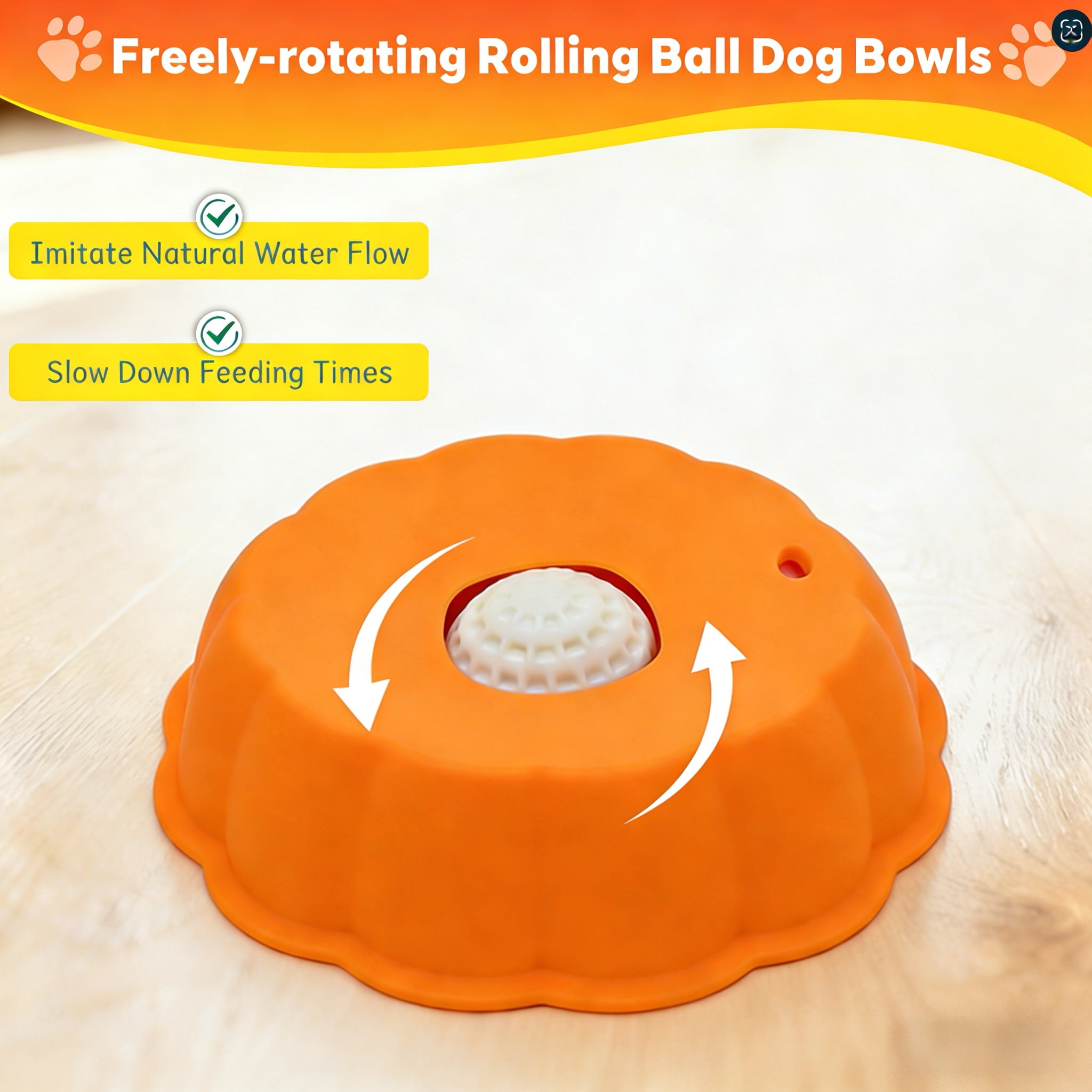 Dog Slow Feeder, Wet Food Liquid Treat Bowl, Anti-Slip Stable Bone Broth Dog Lick Bowl for All Breeds