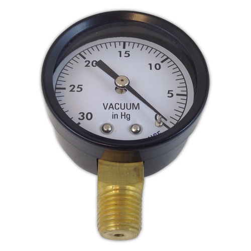 Super Pro 86030BU 1/4" Bottom Mount Pool & Spa Vacuum Pressure Gauge