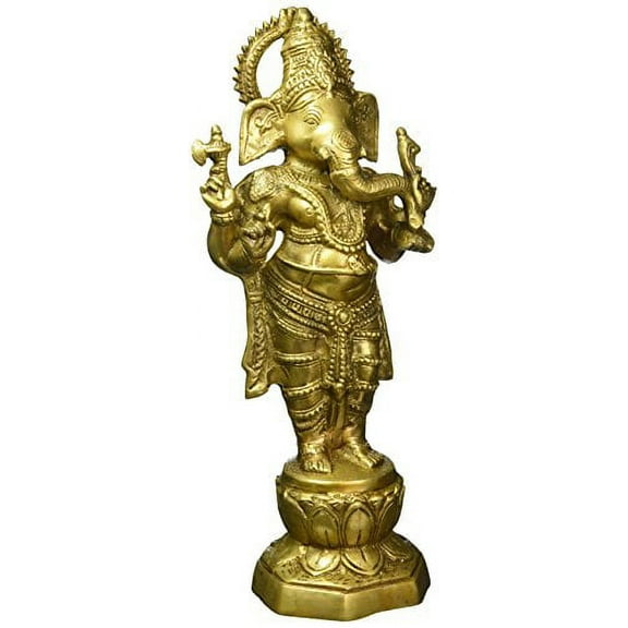 Exotic India Chaturbhuja Standing Ganesha Statue