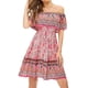 thumbnail image 2 of Qarigey Vestido corto Cintura alta Vestido de verano Vacaciones en la playa Ropa de verano Caqui L Prendas para la parte del cuerpo Rosado METRO Qarigey AP010707-06, 2 of 6
