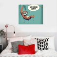 thumbnail image 5 of Orinice Cartoon Sloth Fine Art Aesthetic Poster & Print Wall Painting for Classroom Kitchen Office Farmhouse Bathroom Room Decor Pictures Wall Art Painting Wall Decor for Bathroom Canvas Living, 5 of 6