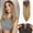 Brown to Blonde-18 Inch, variant on Ash Gray 18 Inch Synthetic Hair Topper with Wispy Bangs