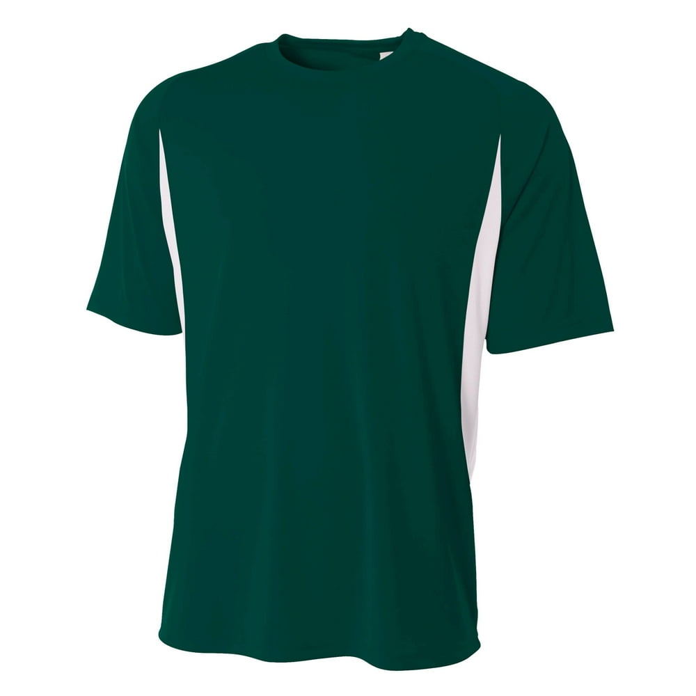 A4 - A4 Cooling Performance Color Block Tee For Youth Male in Forest 