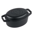 thumbnail image 1 of Victoria - Olla de pan ovalada de hierro fundido de 6 cuartos de galón, combinación de horno holandés y sartén, panadero, fabricado en Colombia, juego de 2, 1 of 6