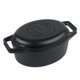 thumbnail image 1 of Victoria - Olla de pan ovalada de hierro fundido de 6 cuartos de galón, combinación de horno holandés y sartén, panadero, fabricado en Colombia, juego de 2, 1 of 6