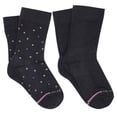 thumbnail image 3 of Dr. Motion Black Diabetic Crew Comfort Socks Non-Binding Wide Top for Women, 3 of 5