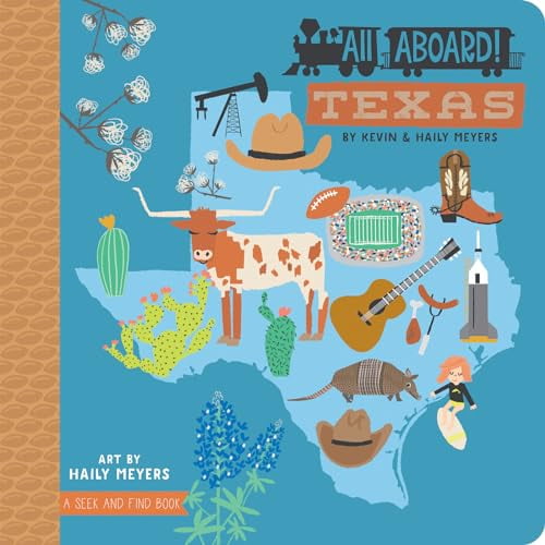 Pre-Owned All Aboard! Texas (Board book) 1423652282 9781423652281