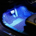 thumbnail image 4 of USB Powered LED Car Atmosphere Footwell Light Kit, 4-Piece Interior Strip Lights with Cigarette Lighter Plug, Multi-Color Ambiance for Auto Decor, 4 of 8
