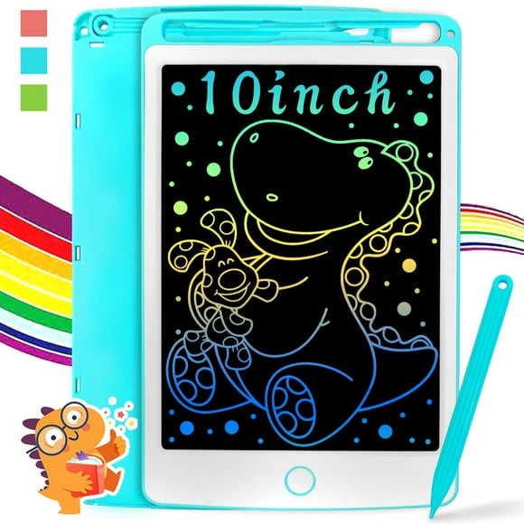Richgv LCD Écriture Tablette, 10 Pouces Électronique Graphique Tablette Dessin Pad Doodle Conseil Cadeaux pour les Enfants et les Adultes Bleu 10"