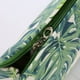 thumbnail image 5 of Neceser de lona tropical con espejo y portabrochas | Neceser de viaje con doble cremallera para mujer | Organizador de cosméticos portátil para viajes, 5 of 7