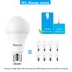 thumbnail image 5 of Paquete de 6 bombillas LED Youtime Y3500, 15 W, 1600 lm, A19, 100 W, 5 of 6