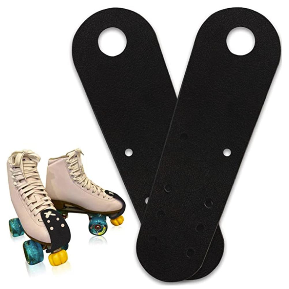 1-2 Pair Leather Roller Skate Toe Guards,Durable Toe Caps Skates Toe Protectors,Roller Skate Toe Guard Protectors for Quad Roller Skate 