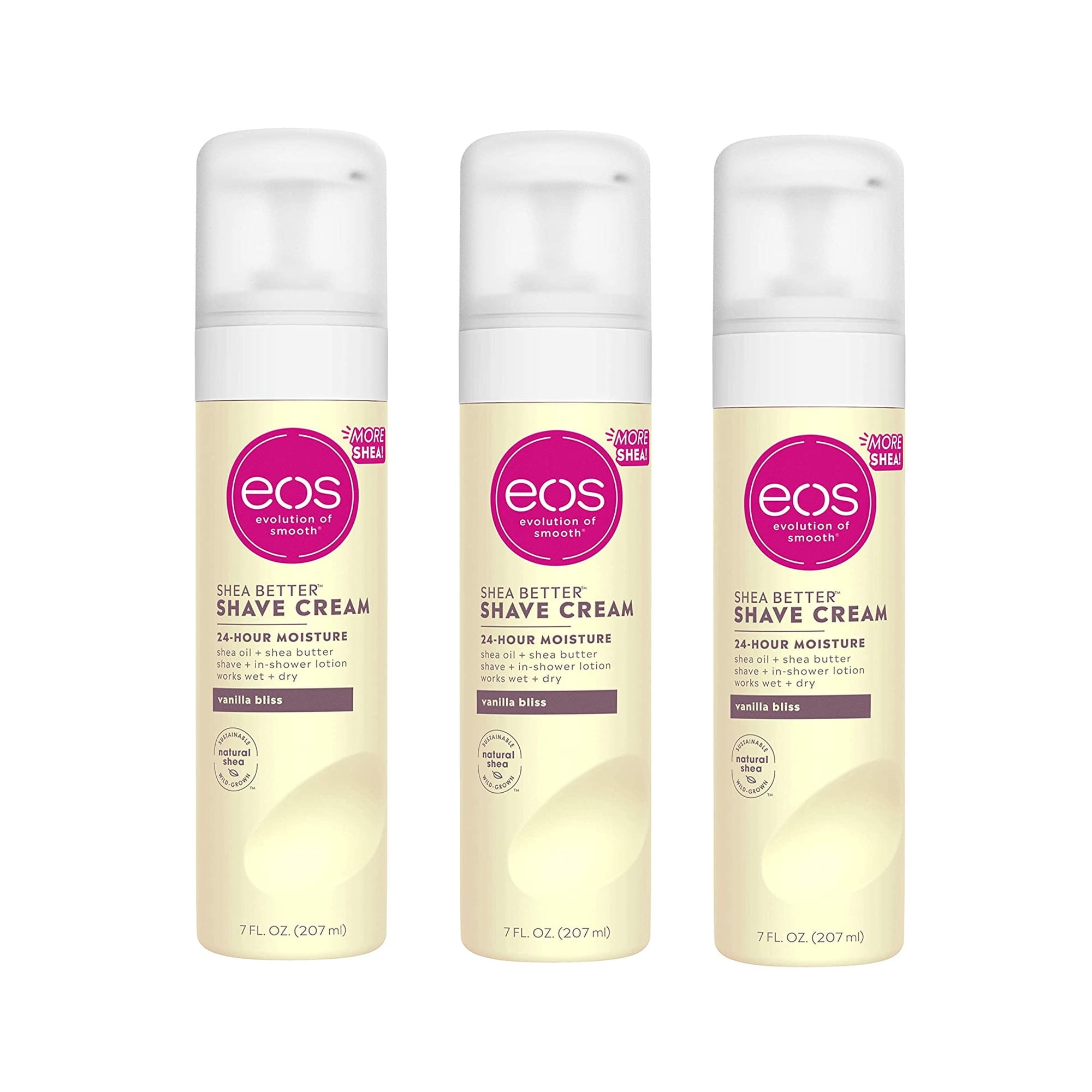 eos Shea Better Shave Cream - Vanilla Bliss - 7 fl oz - 3 Pack