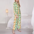 thumbnail image 3 of Sikiie St. Patrick's day argyle Pajamas Set Long Sleeve Sleepwear Womens Button Down Nightwear Pj Sets-Medium, 3 of 7
