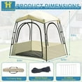 thumbnail image 2 of LILYPELLE Sport Tent with Removable Top Cover and Sealed Floor, Instant Weather Proof Pod for 4-6 People, Pop Up Bubble Clear View Tent, All Weather Shelter, 2 of 8