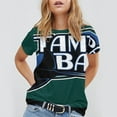 TampaBayRays Baseball Sports TShirts Casual Short Sleeve Crewneck