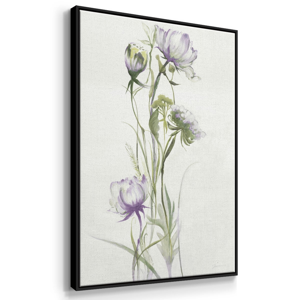 Late Summer Wildflowers I V30 Framed Premium Gallery Wrapped Canvas - Ready to Hang
