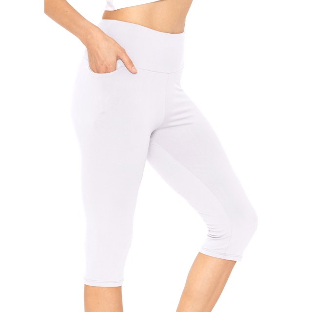 Stretch Is Comfort Women's Oh so Soft High Waist Knee Length Leggings