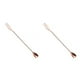 thumbnail image 2 of Kearding Cuchara de barra acero inoxidable Mango largo Patrón agitador 2Conjunto Oro Rosa, 2 of 6