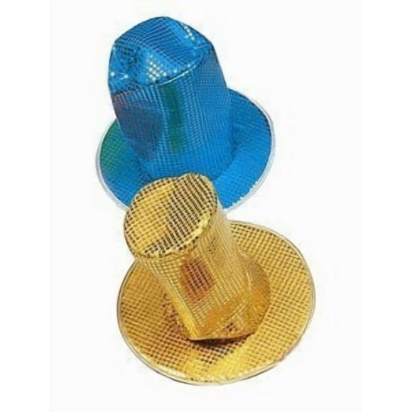 Gorra de discoteca RG Costume con lentejuelas azules, gorros para disfraz