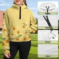 thumbnail image 3 of Chaqlin Sunflower Print Kids Blouse Shirt with Pocket Oversize Plus Size Girls Hoodies for School for Gym Size 5-6, 3 of 7
