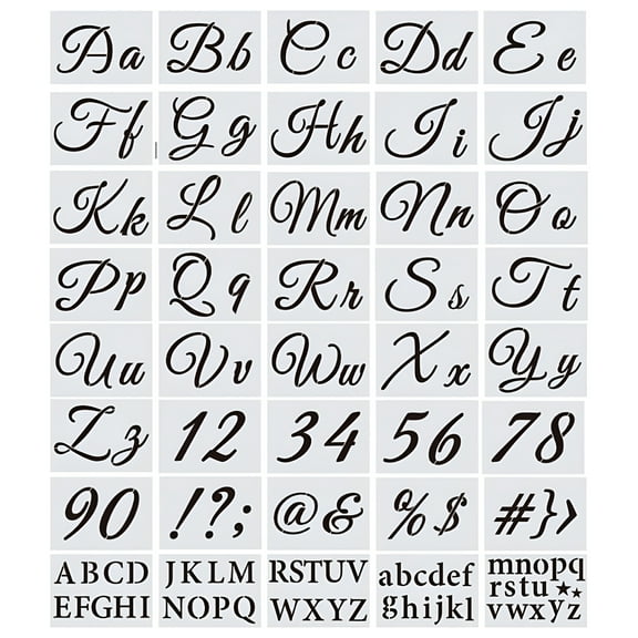 CCOCC 8.3” Alphabet Stencils (40 Count)
