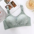 thumbnail image 3 of T Shirt Bras for Women Full-Coverage Bra Feature V-Neck T-Shirt Bra Style W-393 Green S, 3 of 8