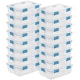 thumbnail image 1 of Sterilite 37 Qt Clear Plastic Storage Tote Bin with Secure Lids, (16 Pack), 1 of 11