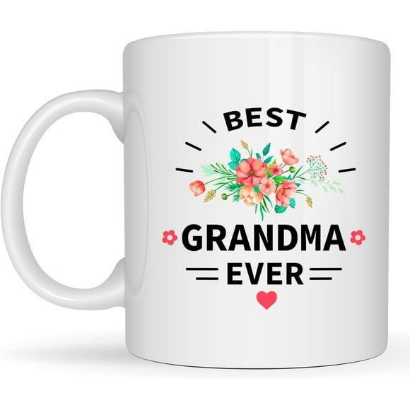 Worlds Best GRANDMA Mug, Worlds Greatest Dad Mug Gift for Father, Daddy Coffee Mug from Son, Daughter Best Dad Ever Cup White 11oz