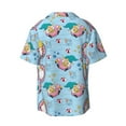 thumbnail image 5 of Salouo Gnome Pool Party Pattern Cuban Collar Shirts for Men Button-Down Shirt Men's Short Sleeve Shirts Hawaiian Shirts Casual Shirts -Large, 5 of 6