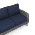 thumbnail image 4 of New Classic Furniture Fiji 4-piece Wicker/Fabric Outdoor Conversation Set - Blue, 4 of 10