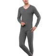 thumbnail image 1 of Minnieouse Camiseta de manga larga, ropa interior térmica de cuello redondo, ropa agradable a la piel, chaqueta interior ligera con Ropa interior Gris claro, 1 of 6