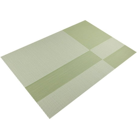 

VEAREAR Twill Placemats Color Matching Heat-Resistant Washable PVC Kitchen Table Mat