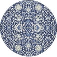 thumbnail image 3 of Nourison Whimsicle Floral Bohemian Navy Multicolor 8' x round Area Rug, (8' Round), 3 of 9