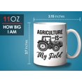 thumbnail image 6 of Farmer Mug White 11oz - Agriculture Is My Field - Farm Market Tractor Biodegradable Environmetal Friendly, 6 of 7