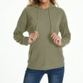 thumbnail image 6 of Womens Oversized Tshirt Women's Fashion Casual Long Sleeve Hooded Solid Color Comfortable Loose Top, 6 of 6