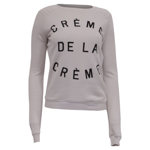 Pre-Owned Zoe Karssen Graphic-Print Sweatshirt in White Cotton