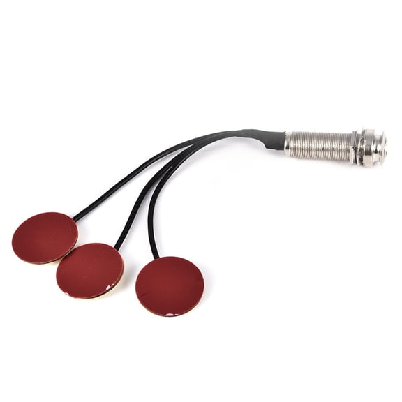Transducer Microphone Contact Piezo Pickup with Buzzer for Thumb Piano Ukulele