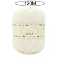 thumbnail image 4 of Leadrop 1 Roll Crochet Yarn Good Toughness Soft Texture Anti-pilling Non-fading Tear-resistant DIY Breathable Scarf Sweater Knitting Yarn for Home, 4 of 11